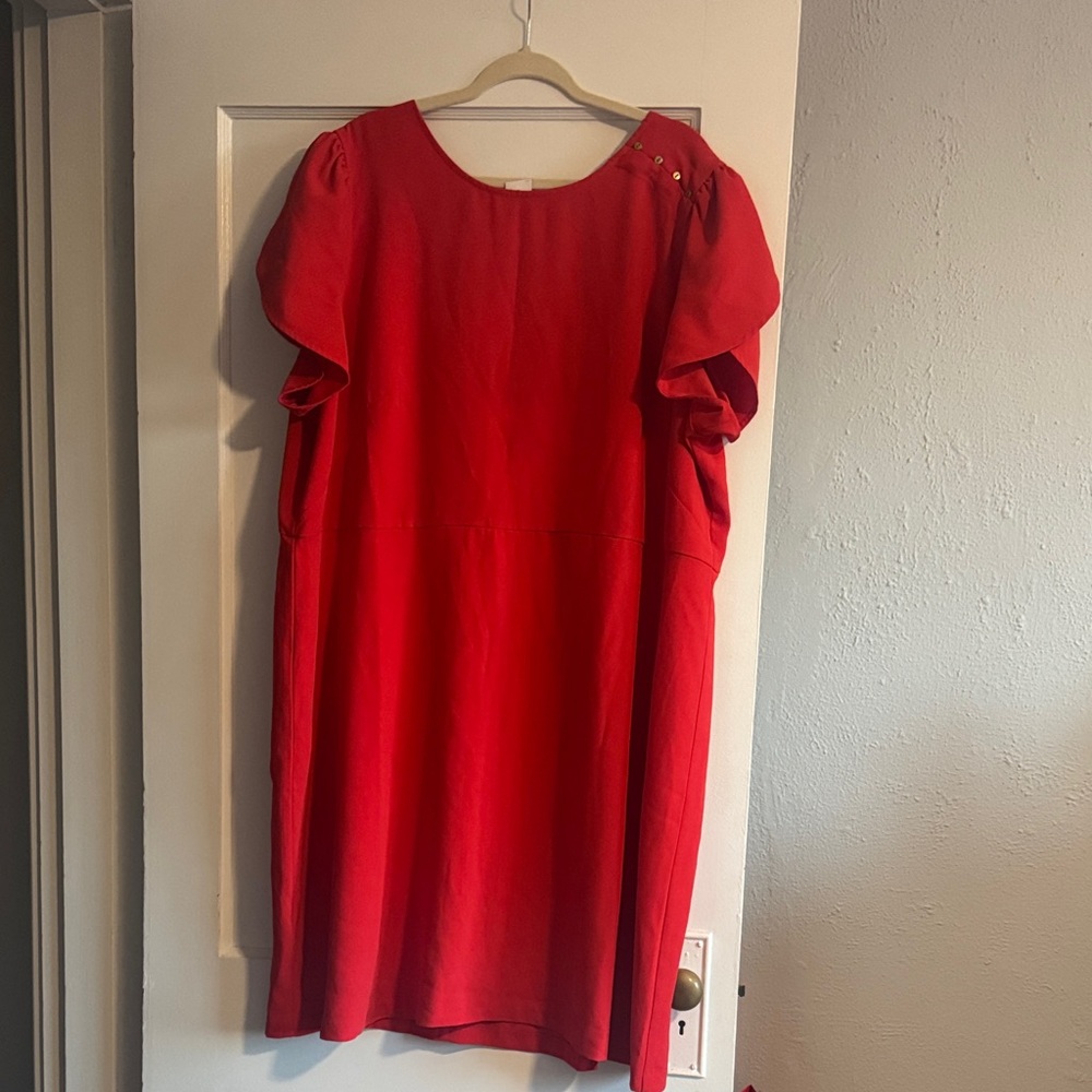 LOFT Vibrant Red Mini Dress